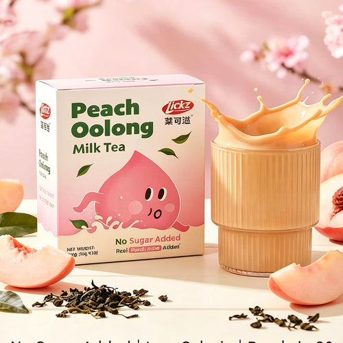 PEACH OOLONG MILK TEA